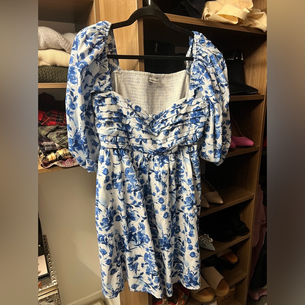 Emerson Poplin Puff Sleeve Mini Dress